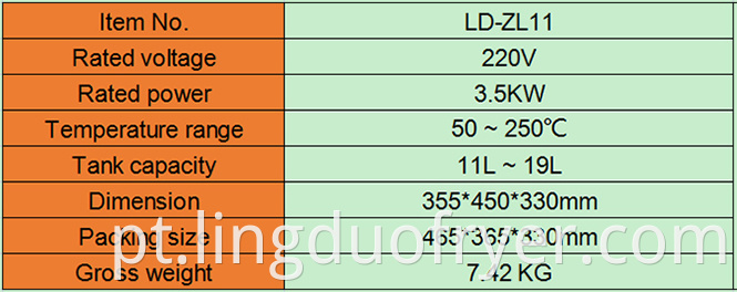 11l Single Electric Fryer Product Details